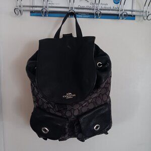 Coach Outline Signature Billie Backpack Black/Gray